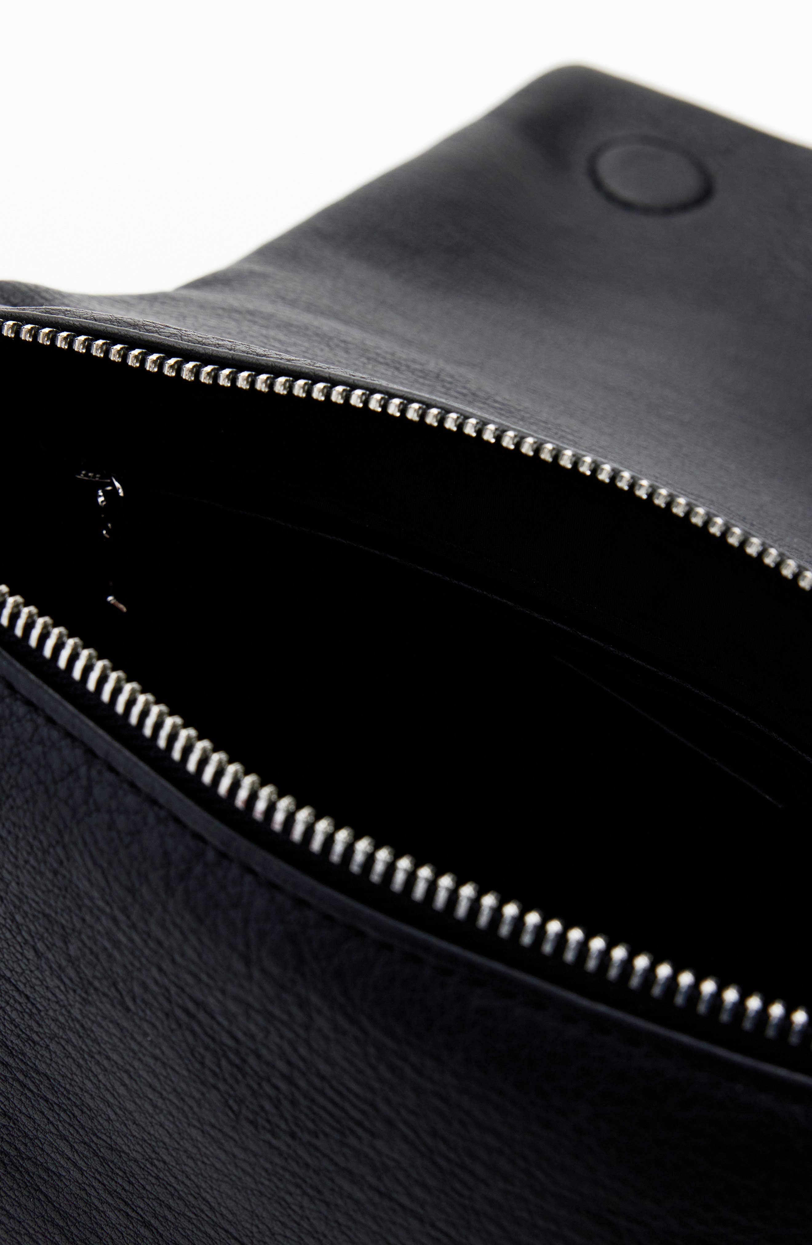 Desigual Faux Leather Crossbody Bag, Alternate, color, Black