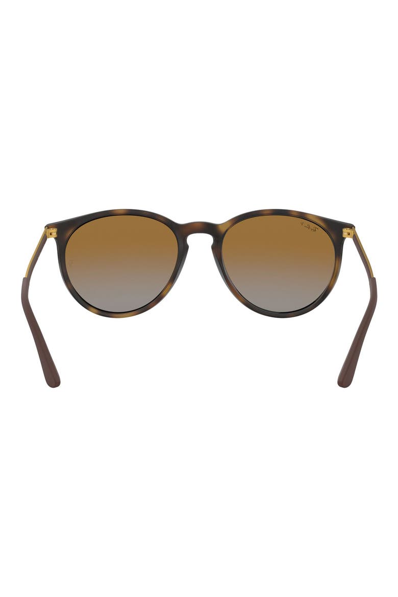 53mm Polarized Round Sunglasses, Alternate, color, BROWN/ GREY POLAR
