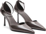 MANGO Pointed Toe Ankle Strap Pump