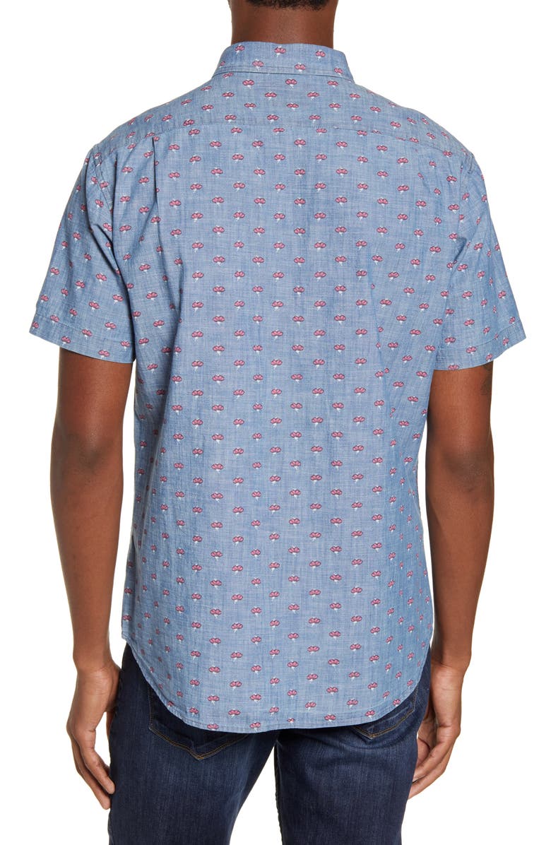 Bonobos Riviera Slim Fit Short Sleeve Button-Down Sport Shirt, Alternate, color, 