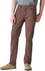 Lucky Brand 412 Athletic Slim Fit Sateen Five Pocket Pants