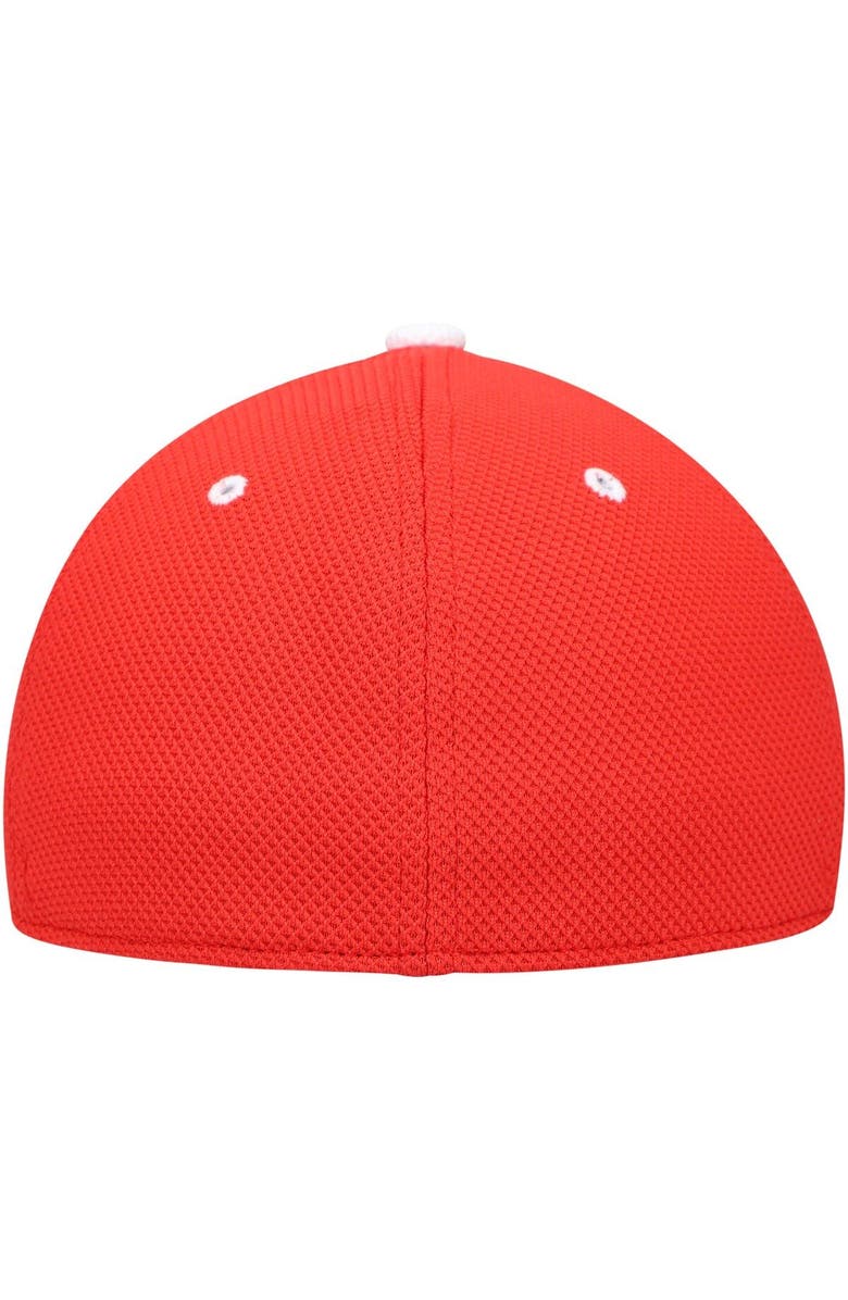 adidas Men's adidas Crimson Indiana Hoosiers On-Field Baseball Fitted Hat, Alternate, color, Crimson