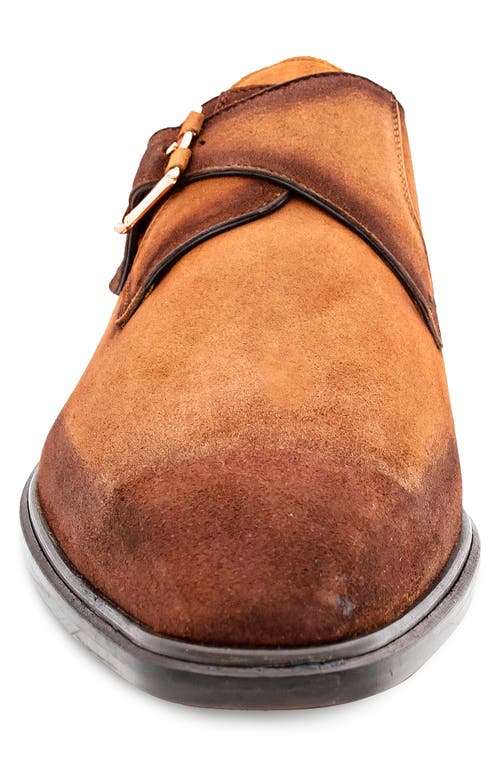 Mezlan Albini Monk Strap Shoe In Brown