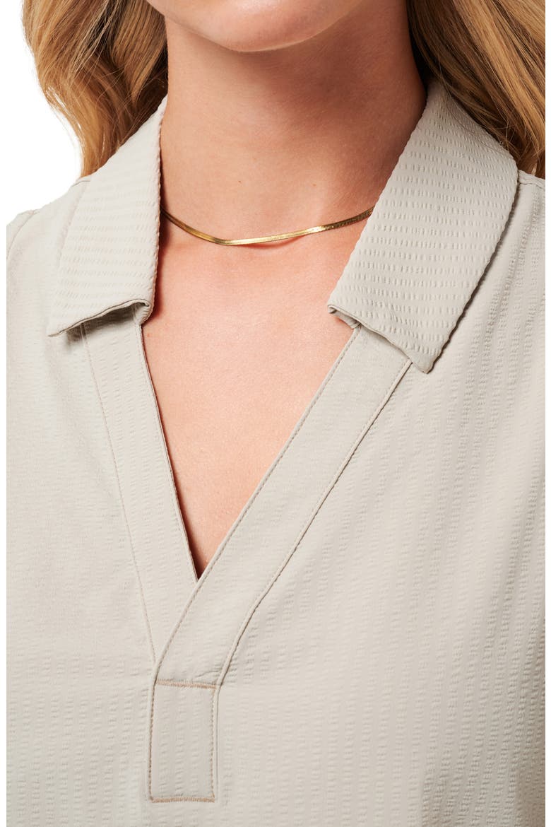 Timeless Breezeblend Sleeveless Polo, Alternate, color, ISLAND FOSSIL