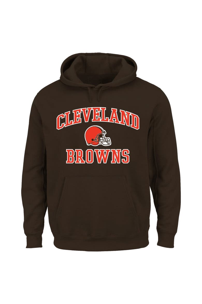 Men's Fanatics  Brown Cleveland Browns Big & Tall Heart & Soul Hoodie, Main, color, Brown