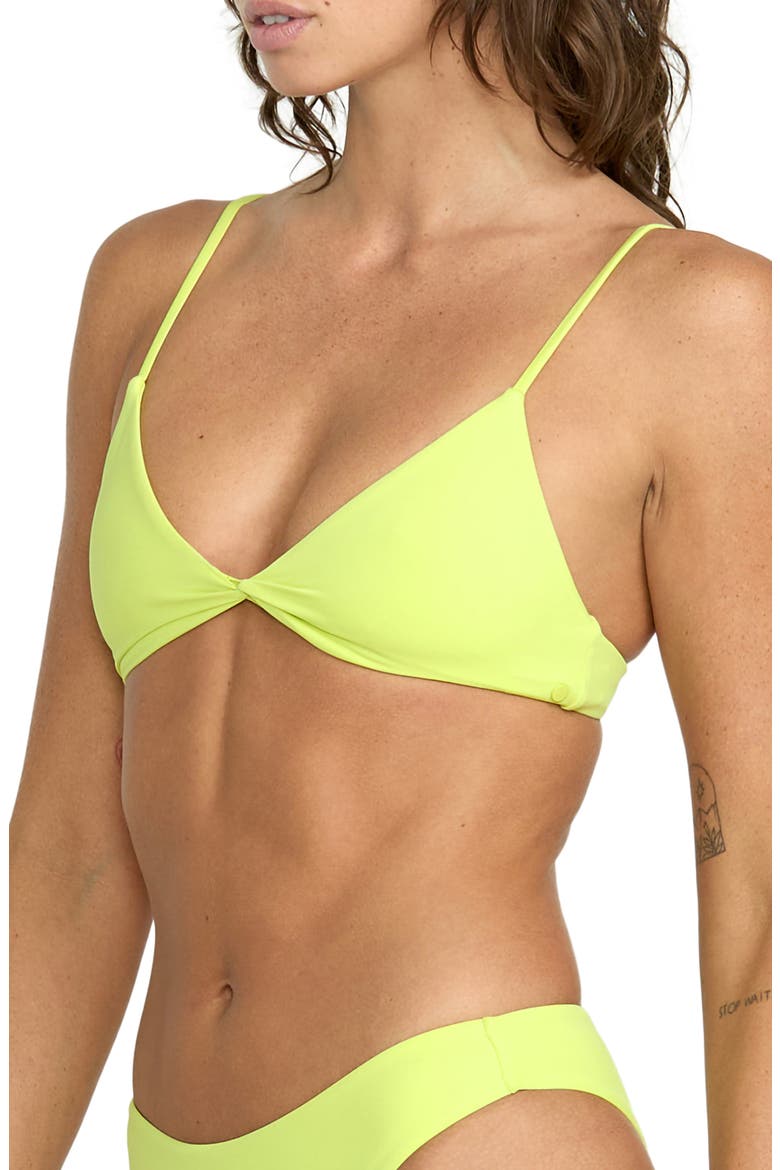Simply Seamless Twist Front Bikini Top, Alternate, color, ISLAND GREEN