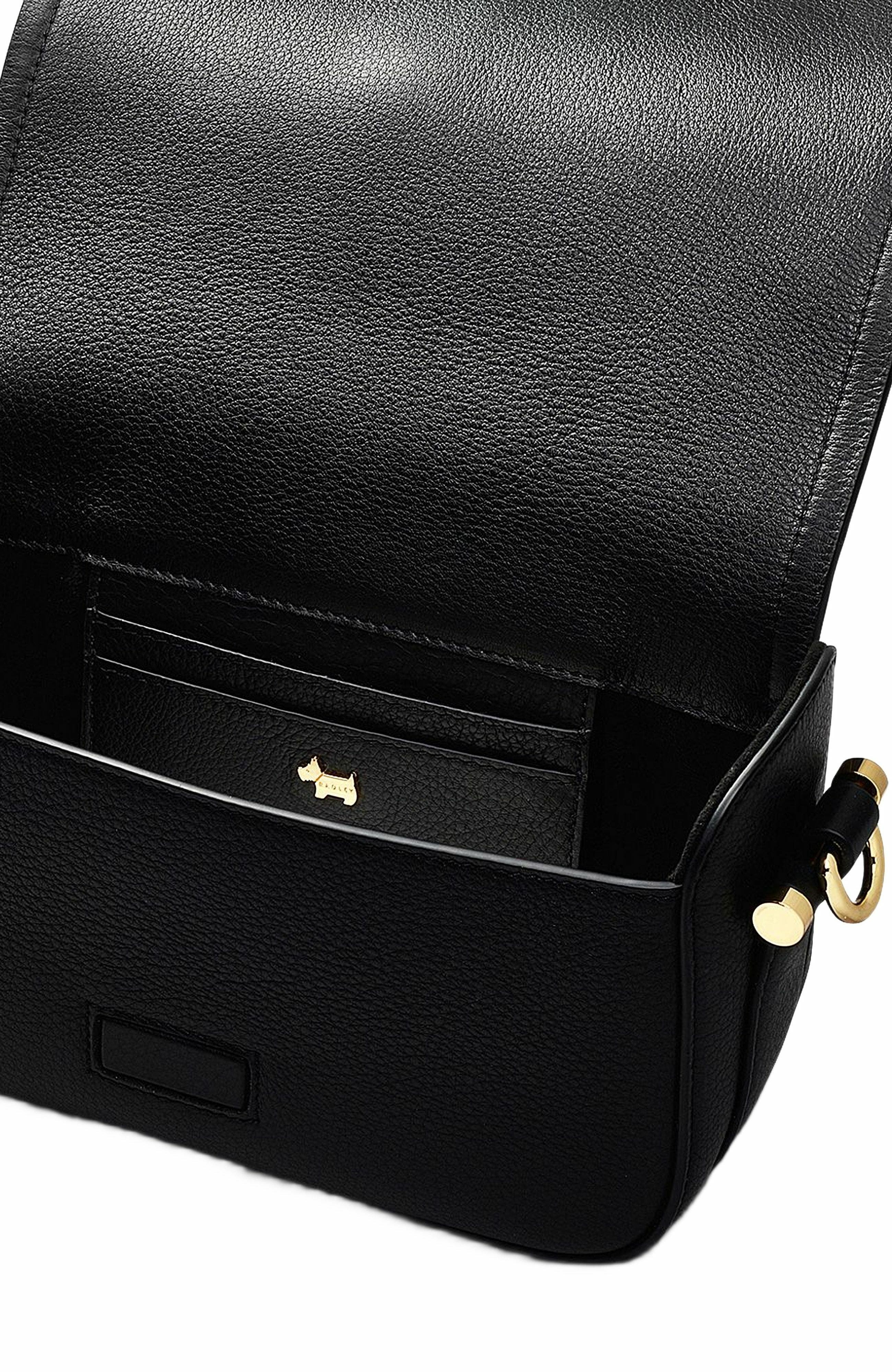 Radley Bathurst Mews Small Flapover Crossbody Bag, Alternate, color, Black