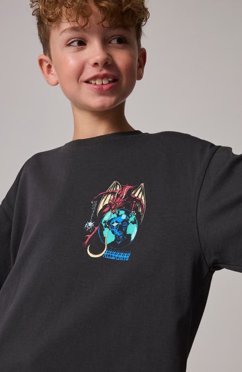 Smallsaints By Allsaints Kids' Dragon Cotton Graphic T-shirt In Black