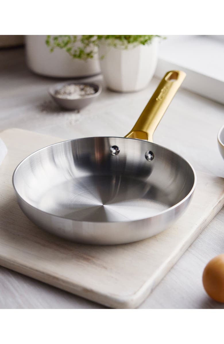 GreenPan Reserve Set of 2 Stainless Steel Frying Pans, Alternate, color, Stainless Steel