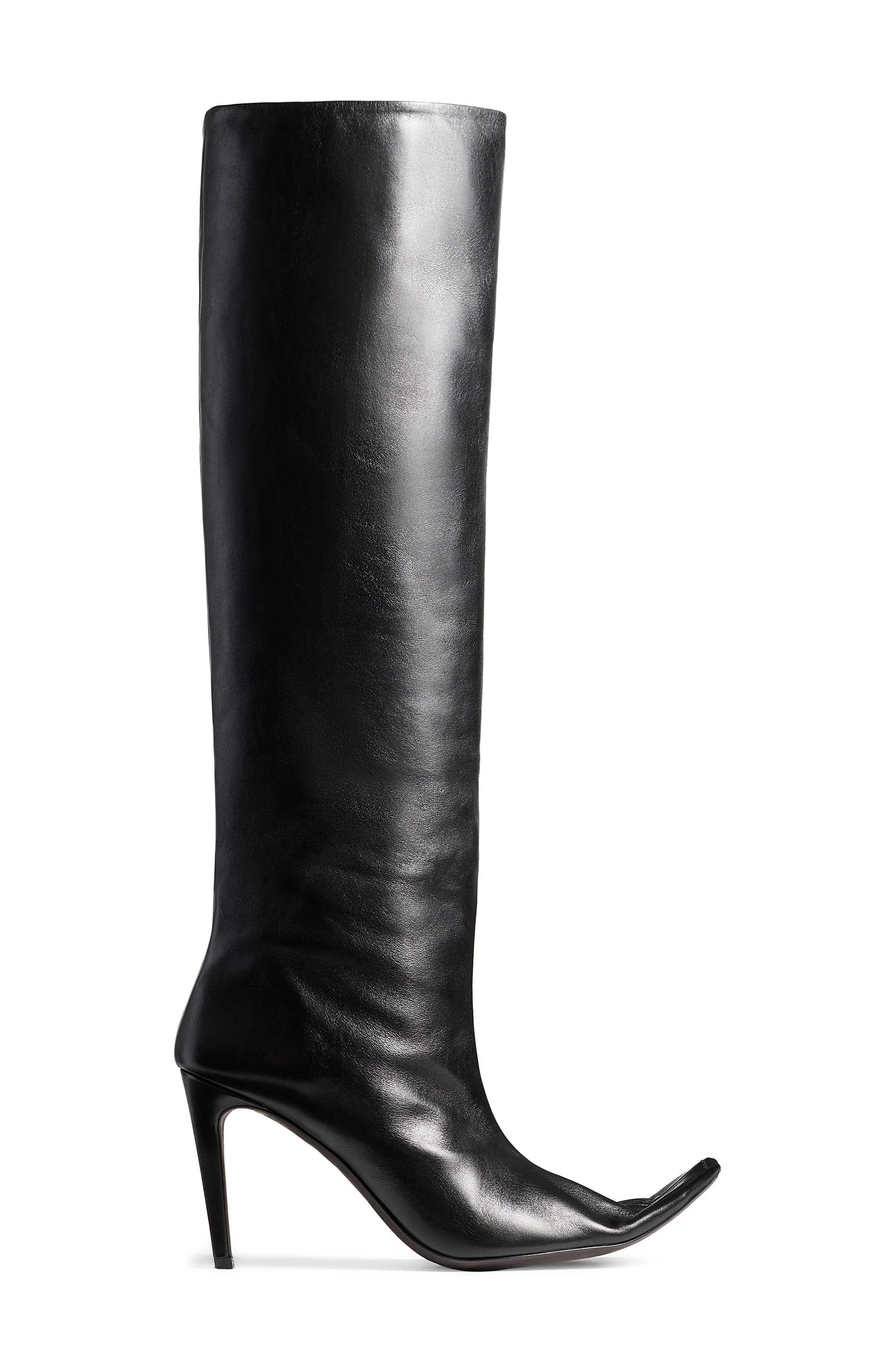 Marlene Square Toe Knee High Boot, Alternate, color, BLACK