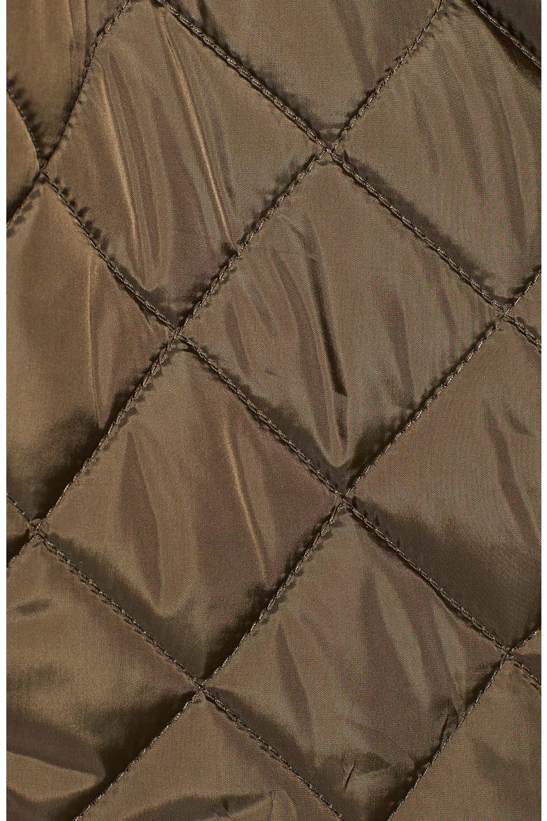 Herringbone Yoke Quilted Jacket, Alternate, color, OLIVE