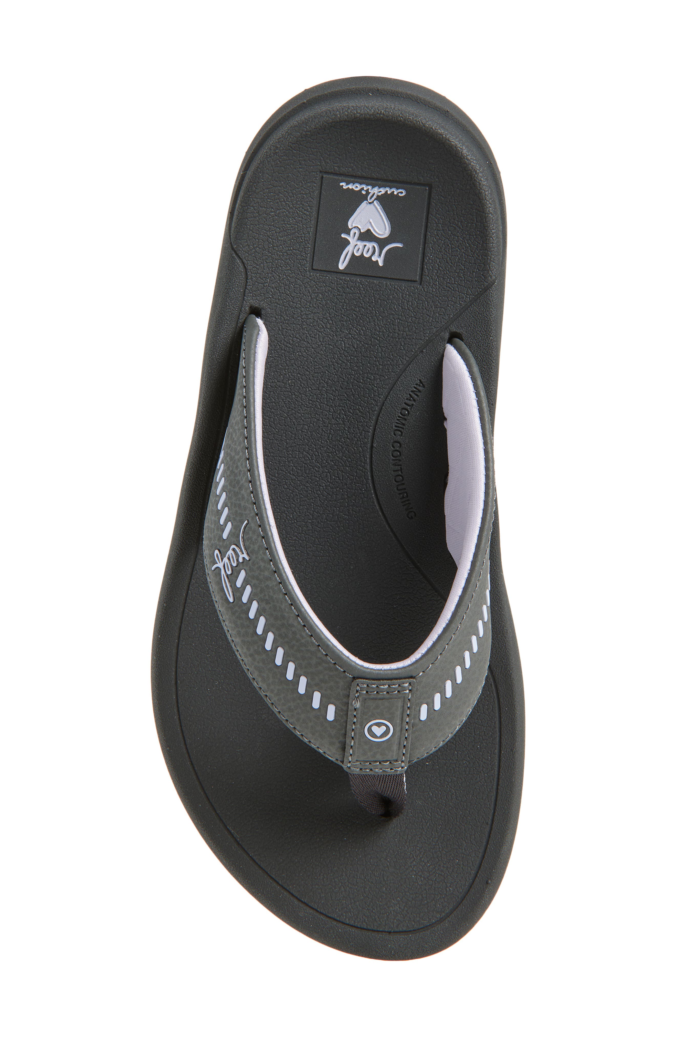 Reef Swellsole Rover Flip Flop, Alternate, color, Raven