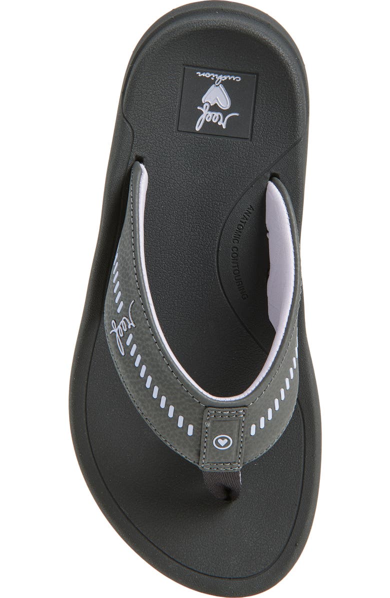 Reef Swellsole Rover Flip Flop, Alternate, color, Raven
