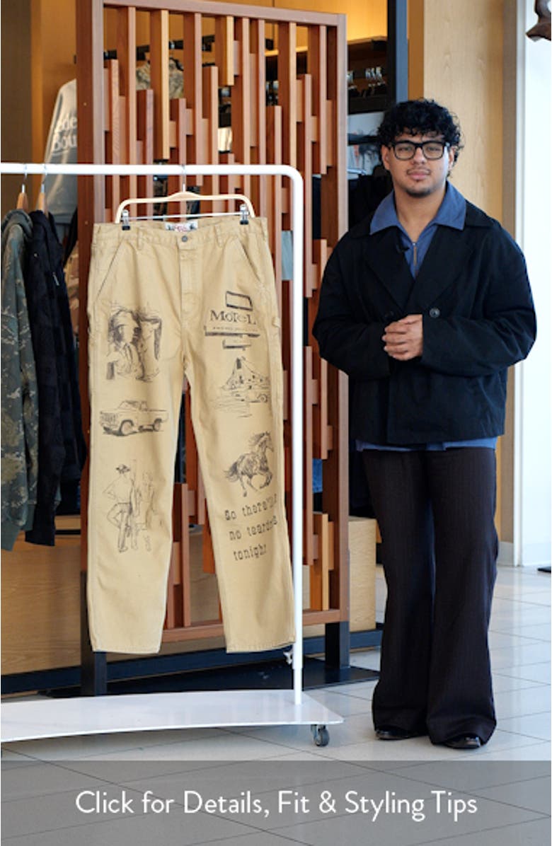 Cotton Graphic Painter Pants, sales video thumbnail