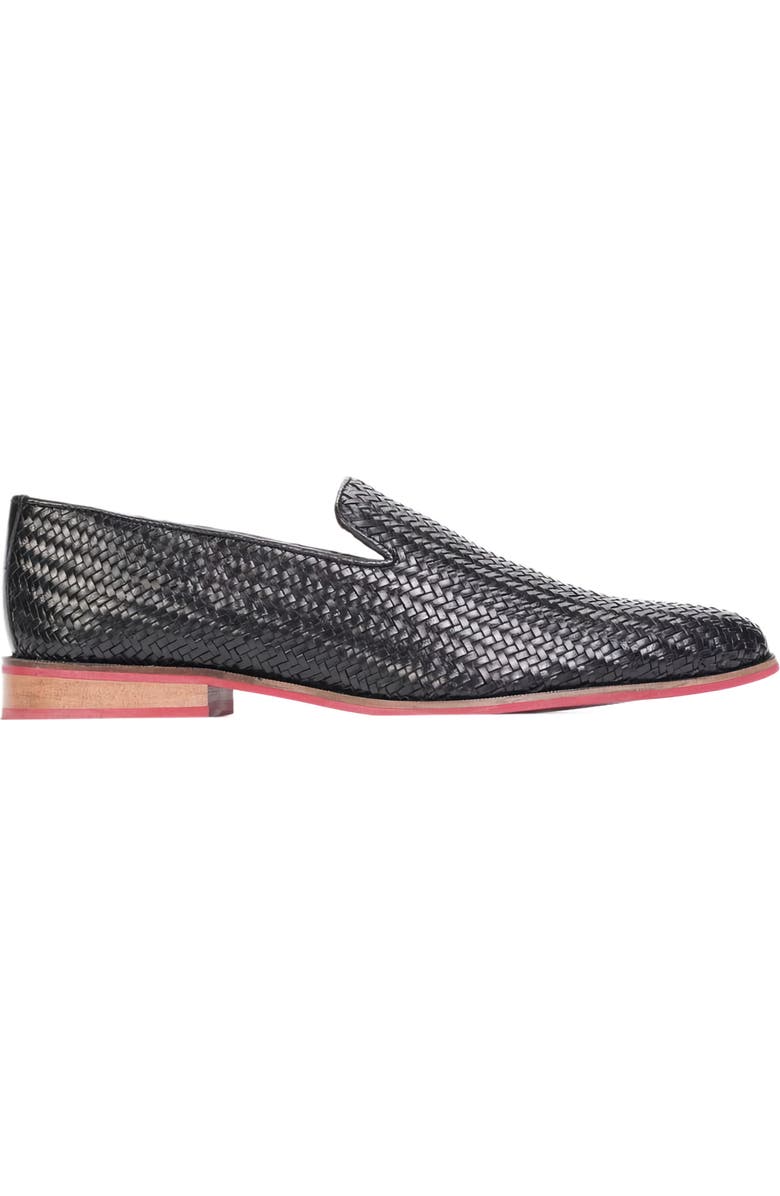 CARLOS SANTANA Gibson Weave Loafer, Main, color, Black