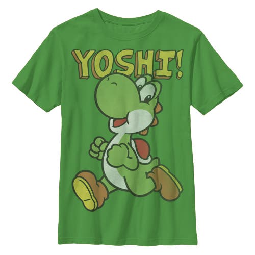 Nintendo Boy's Running Yoshi Graphic T-shirt In Green