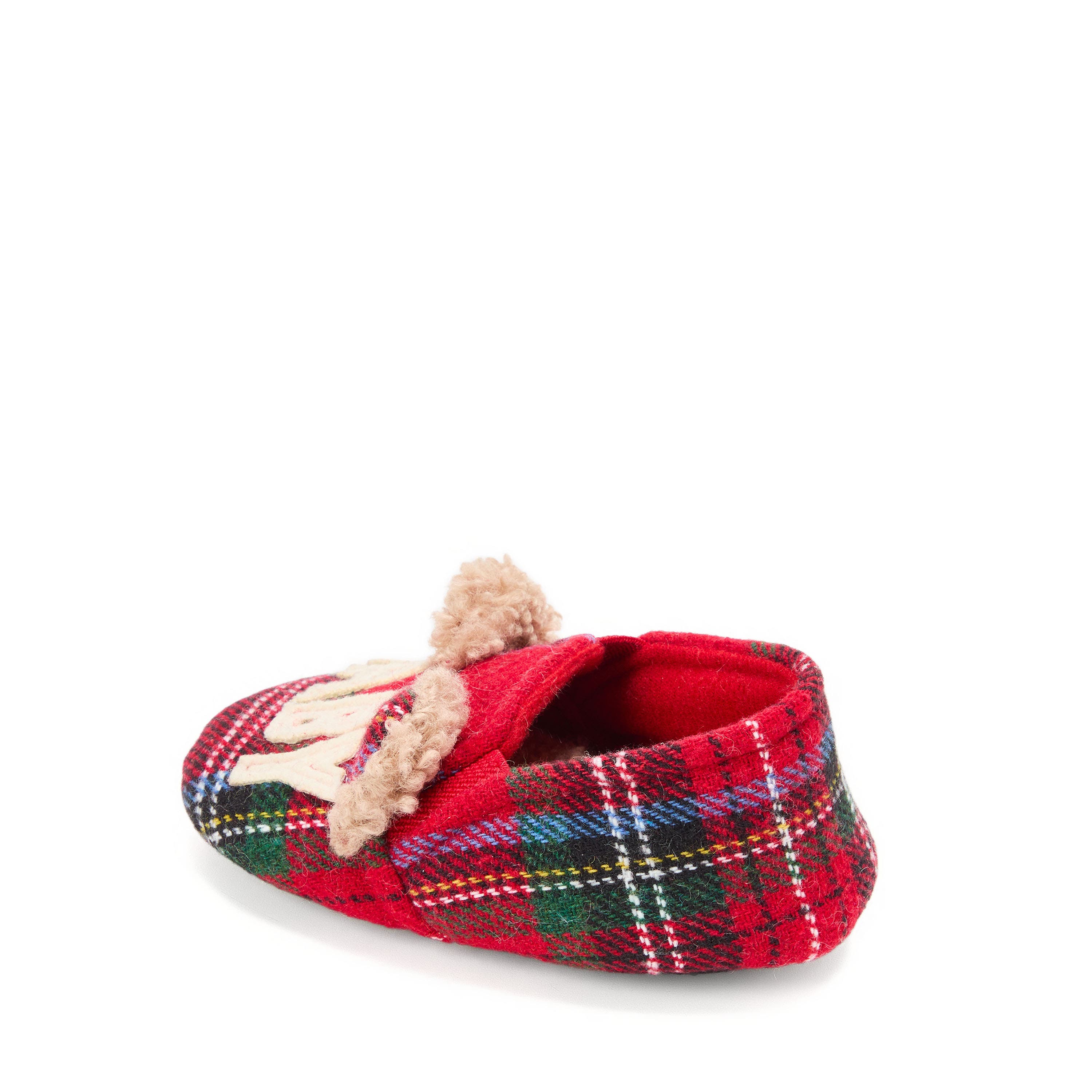 DEARFOAMS Baby Bear Closed Back Slipper, Alternate, color, Plaid