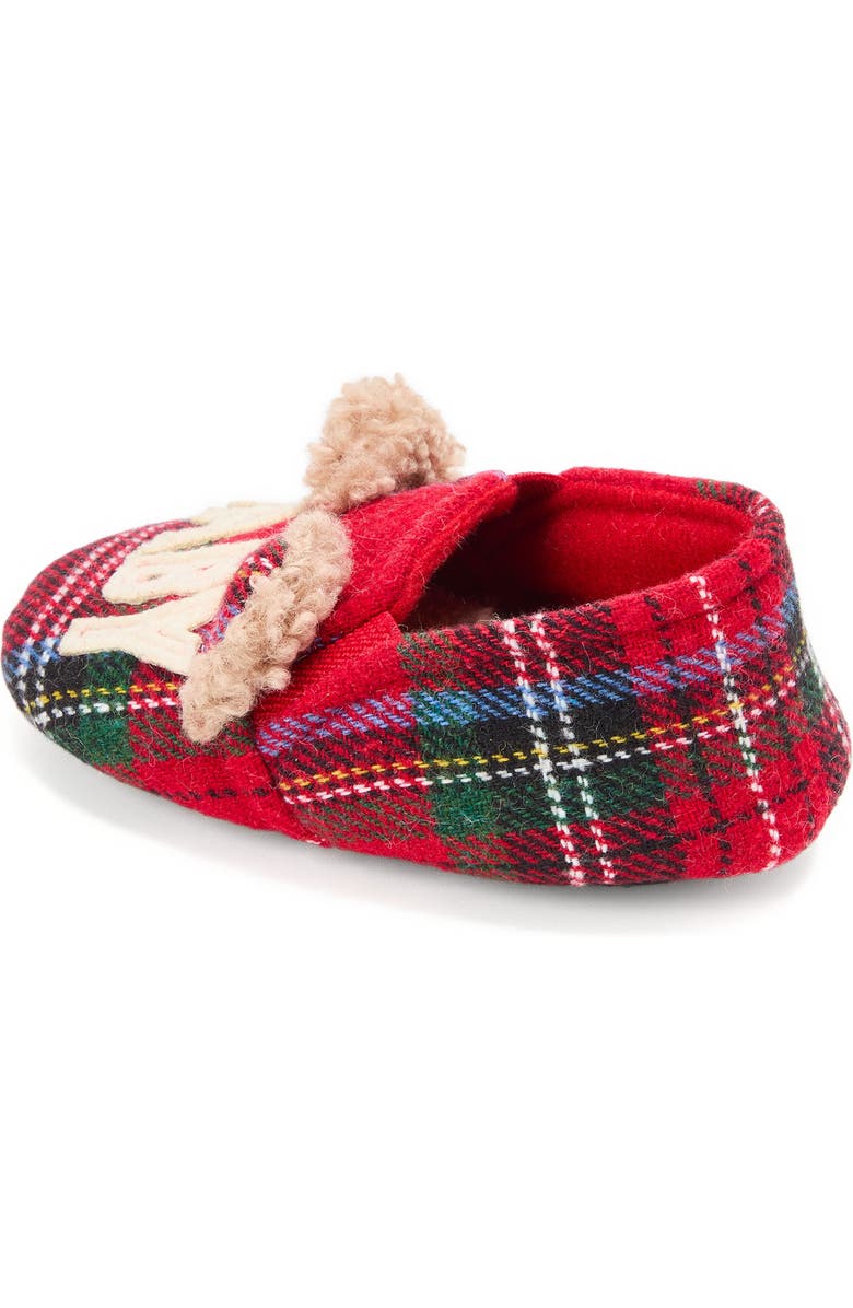 DEARFOAMS Baby Bear Closed Back Slipper, Alternate, color, Plaid