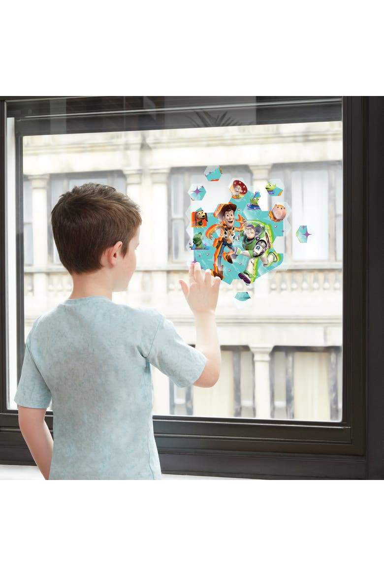 The Toy Story 41 Piece Window Art Mosaic Clings, Alternate, color, Multicolored