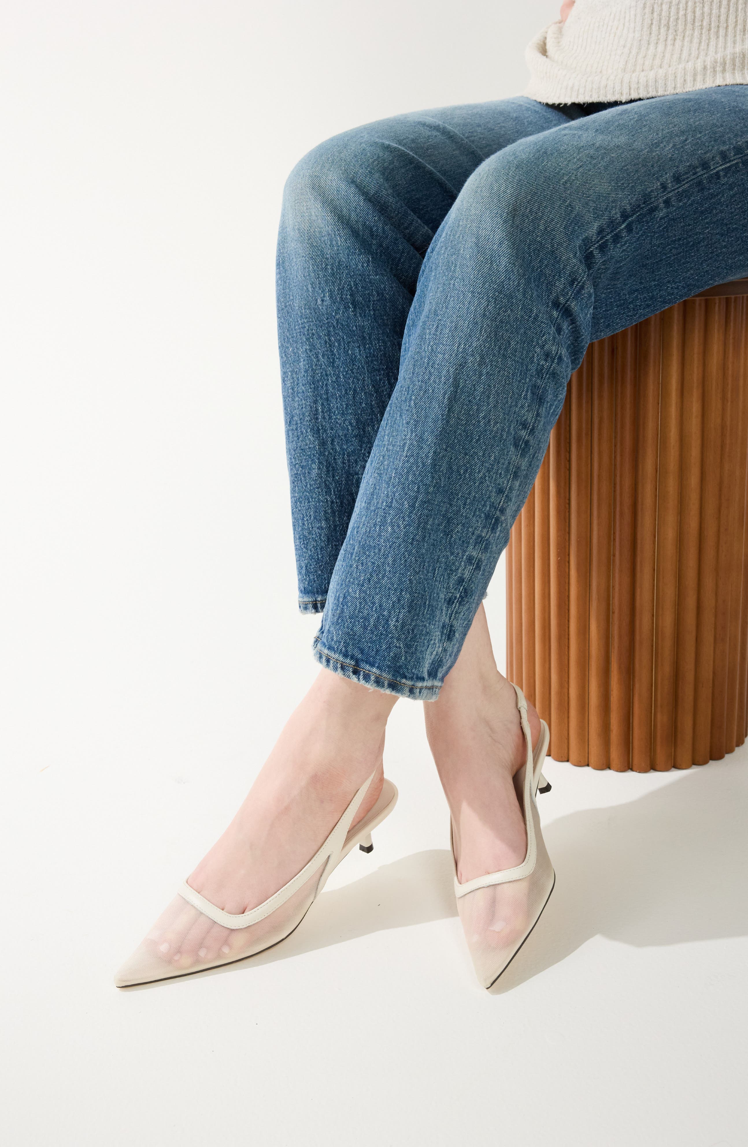 Delilah Slingback Pump, Alternate, color, CREAM