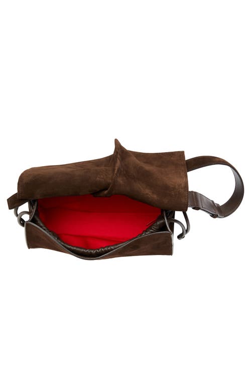 Christian Louboutin Small Baggy Suede Shoulder Bag