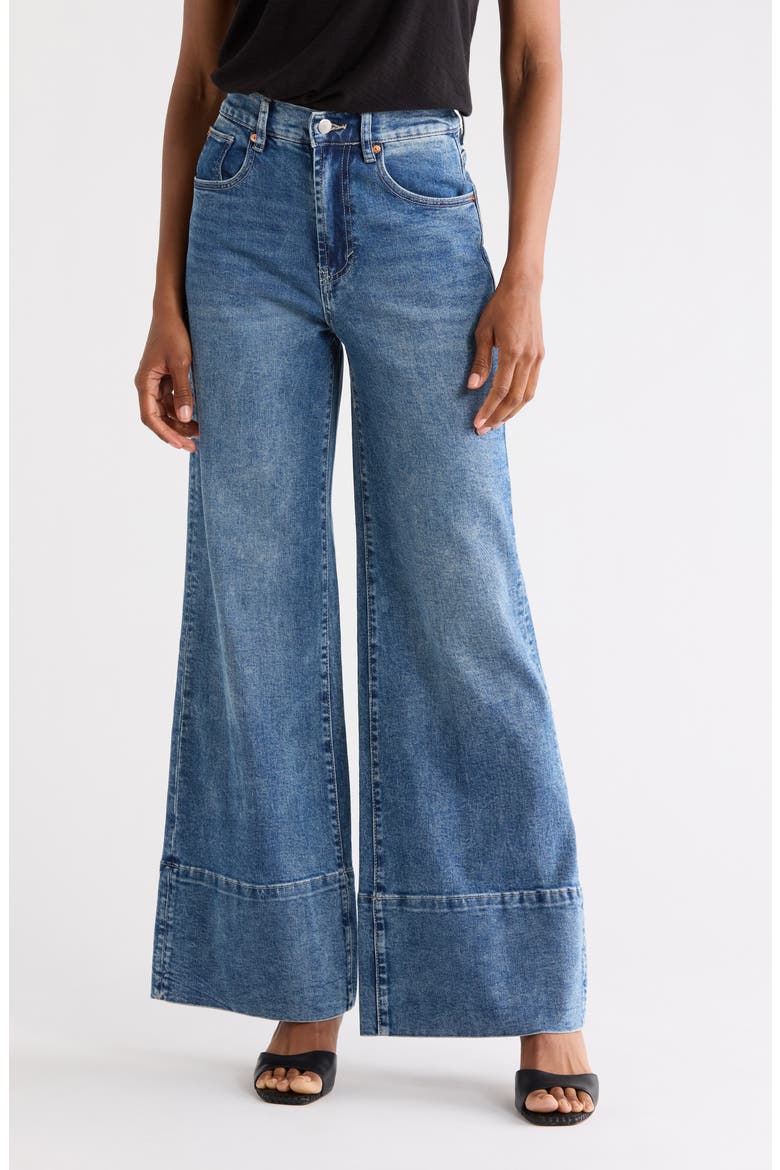 Emerson High Waist Relaxed Flare Jeans, Main, color, STORM