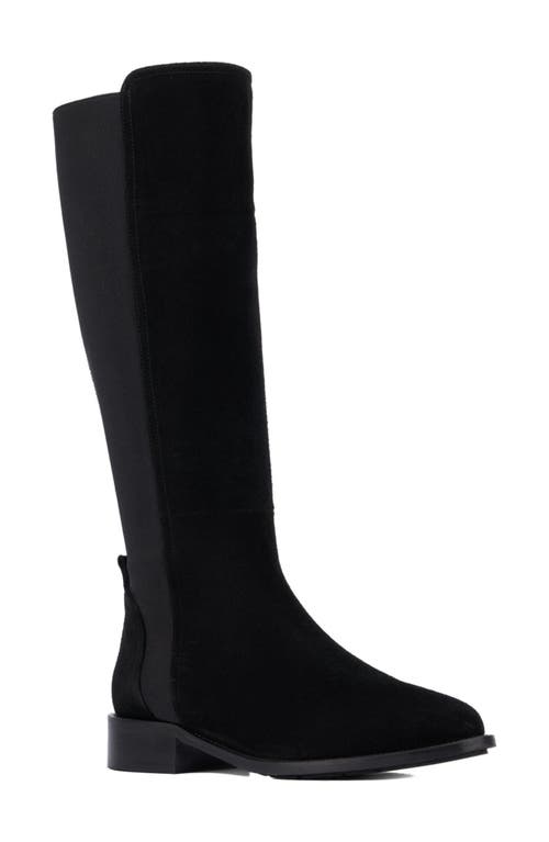 Aquatalia Nolita Water Resistant Knee High Boot In Black
