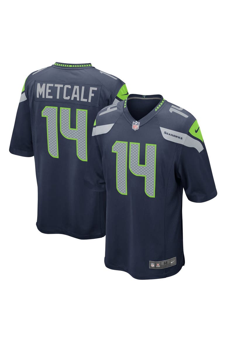 Men's Nike DK Metcalf College Navy Seattle Seahawks Game Team Jersey, Main, color, NAVY
