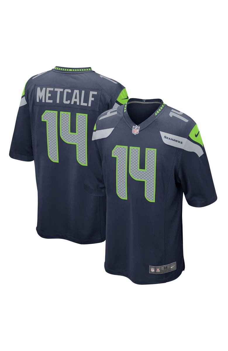 Nike Men's Nike DK Metcalf College Navy Seattle Seahawks Game Team Jersey, Main, color, 