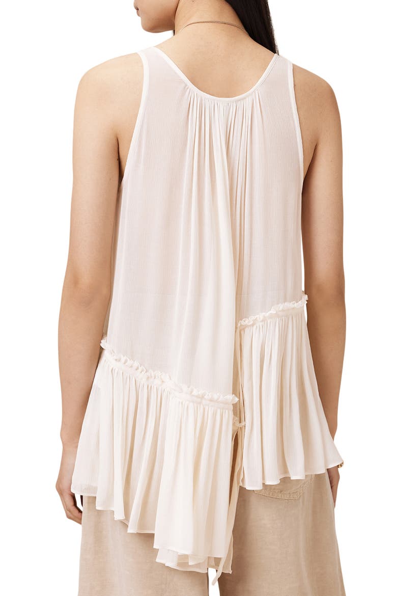 Rach Semisheer Sleeveless Top, Alternate, color, CHALK WHITE
