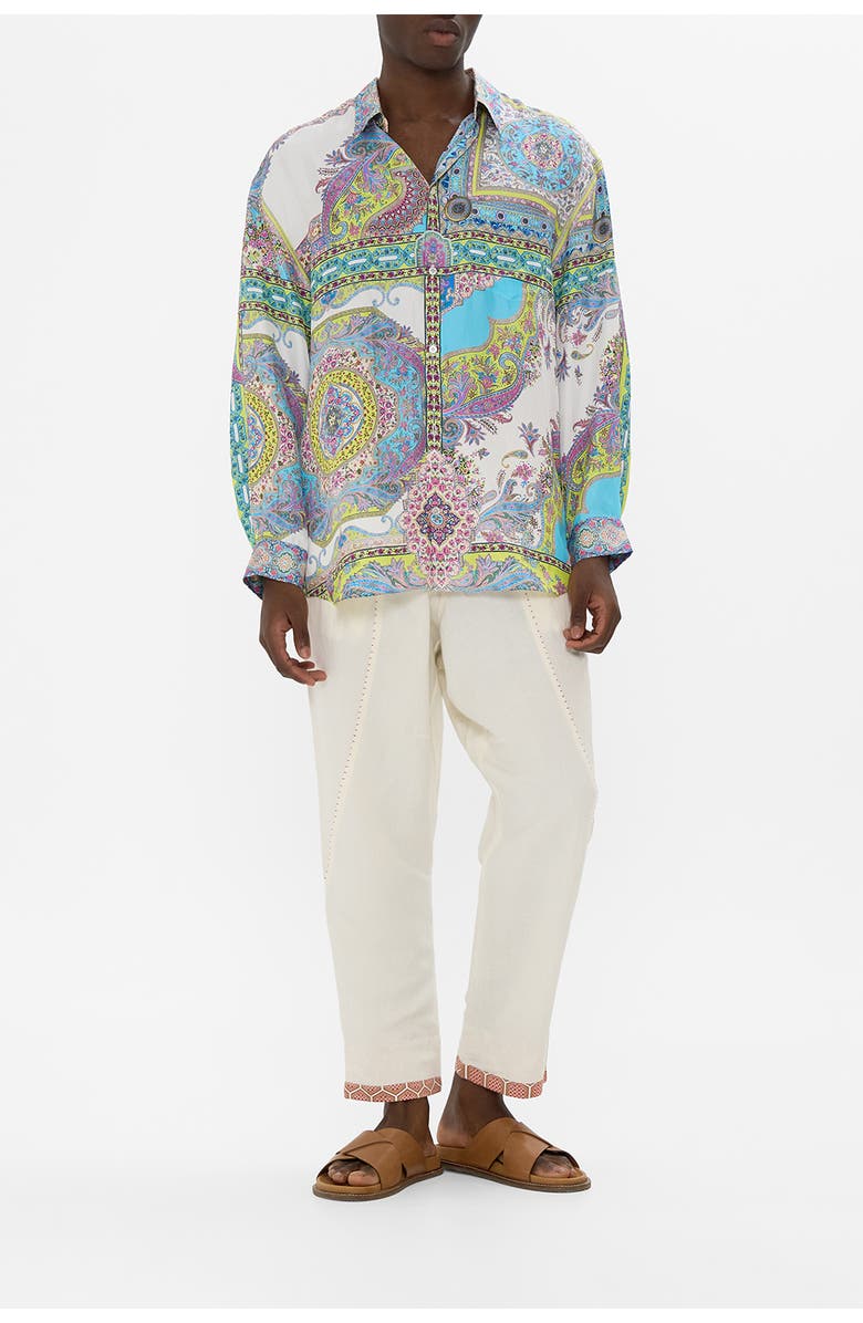 Camilla Long Sleeve Oversized Shirt Magic Carpet Ride, Alternate, color, Magic Carpet Ride
