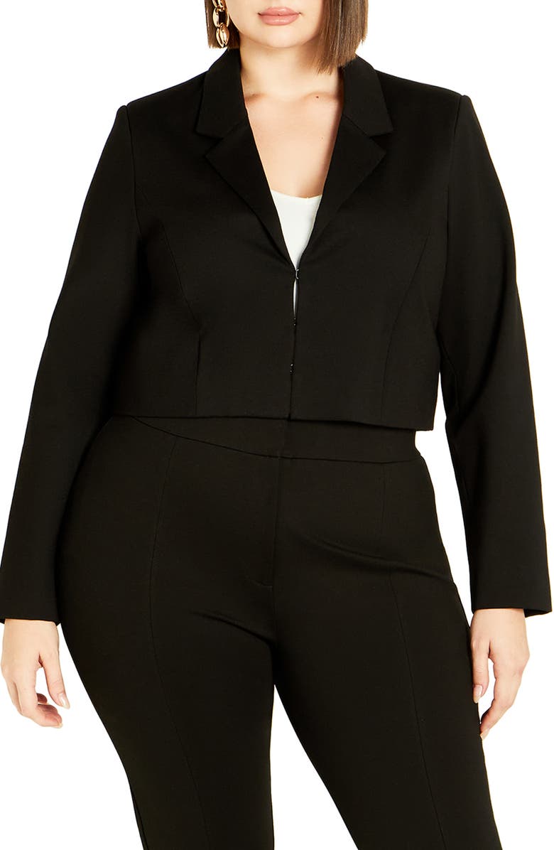 City Chic Wynter Crop Jacket, Main, color,