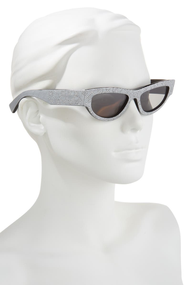 Gucci 53mm Cat Eye Sunglasses, Alternate, color, 