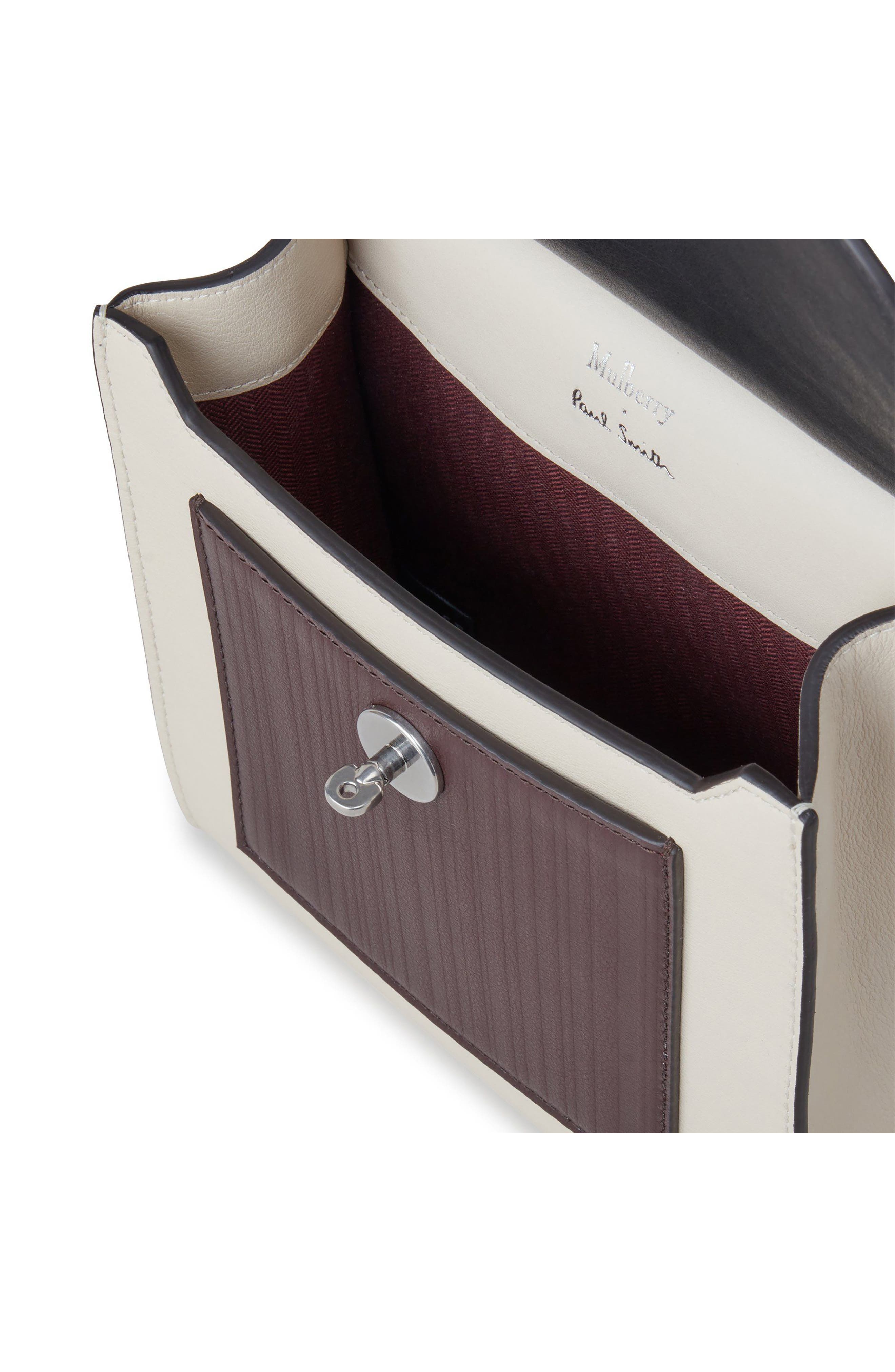 Mulberry x Paul Smith Small Antony Leather Crossbody Bag, Alternate, color, Ivory Multi