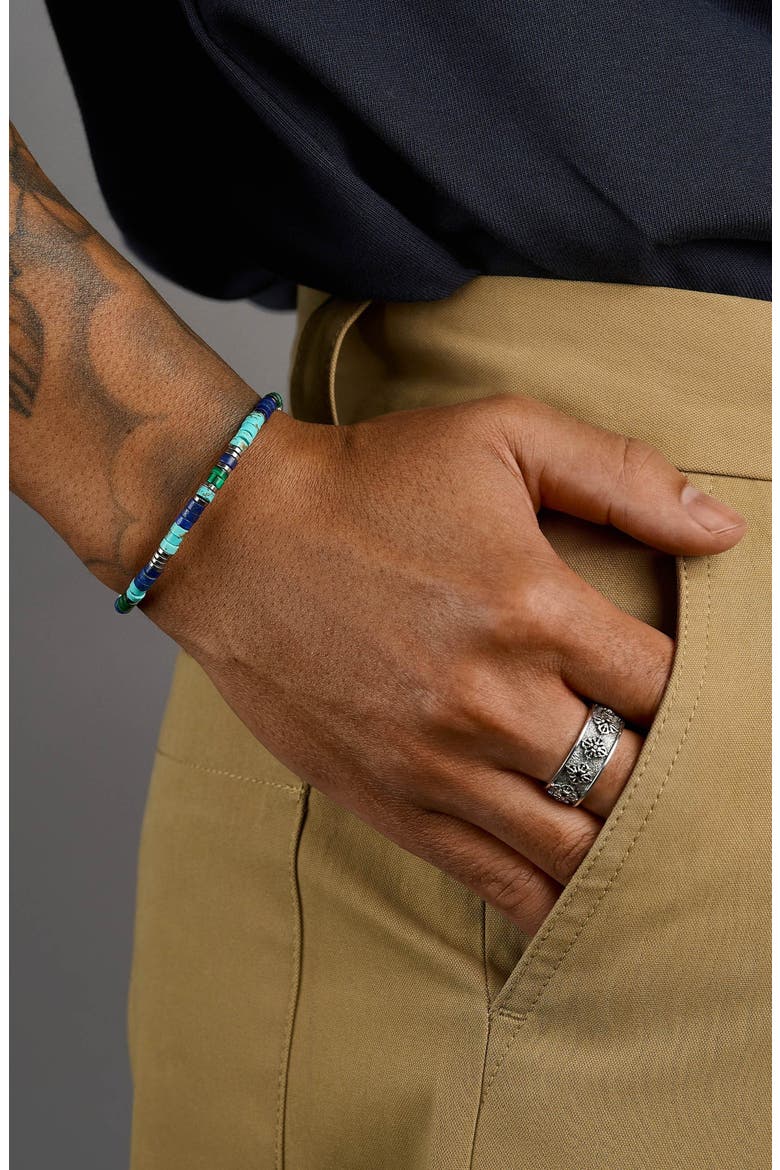 Riviera Ocean Heishi Bracelet, Alternate, color, Turquoise / Green