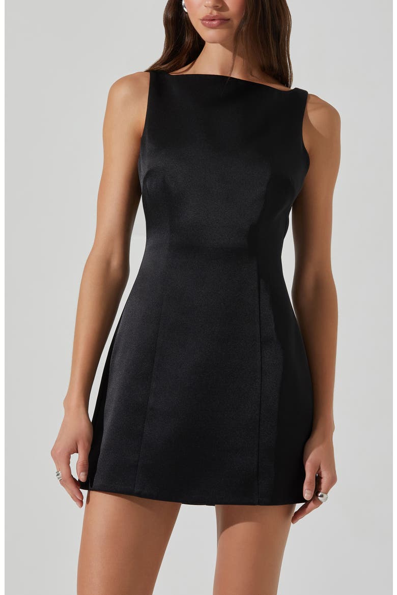 Alisanne Minidress, Alternate, color, BLACK