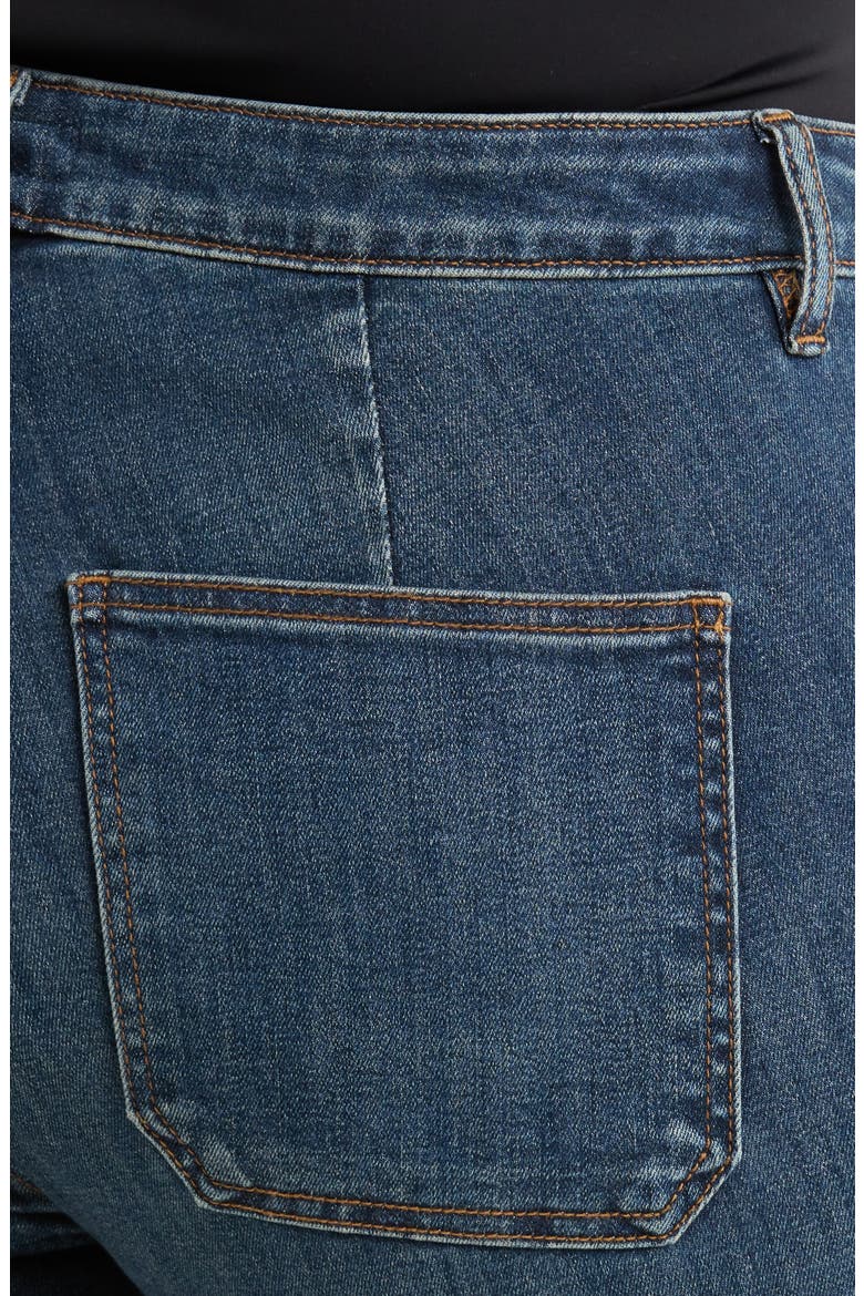 Ana Patch Pocket Flare Jeans, Alternate, color, DEDUCTIVE