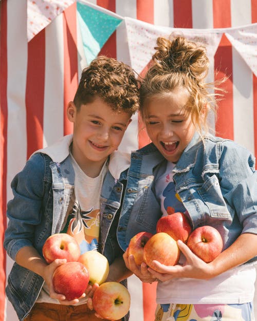 Deux Par Deux Little Boy's Denim Jacket With French Terry Hood White And Denim Blue In White And Denim Blue