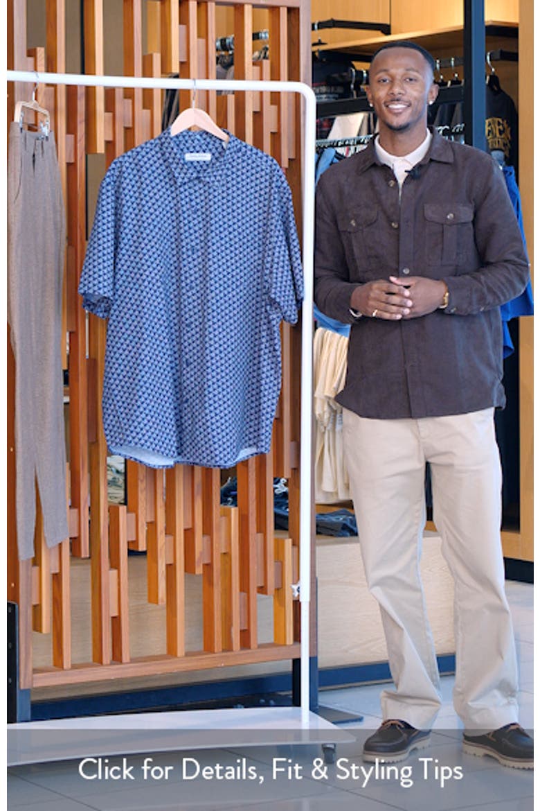Bahama Coast Tropic Geoscape IslandZone® Short Sleeve Button-Up Shirt video