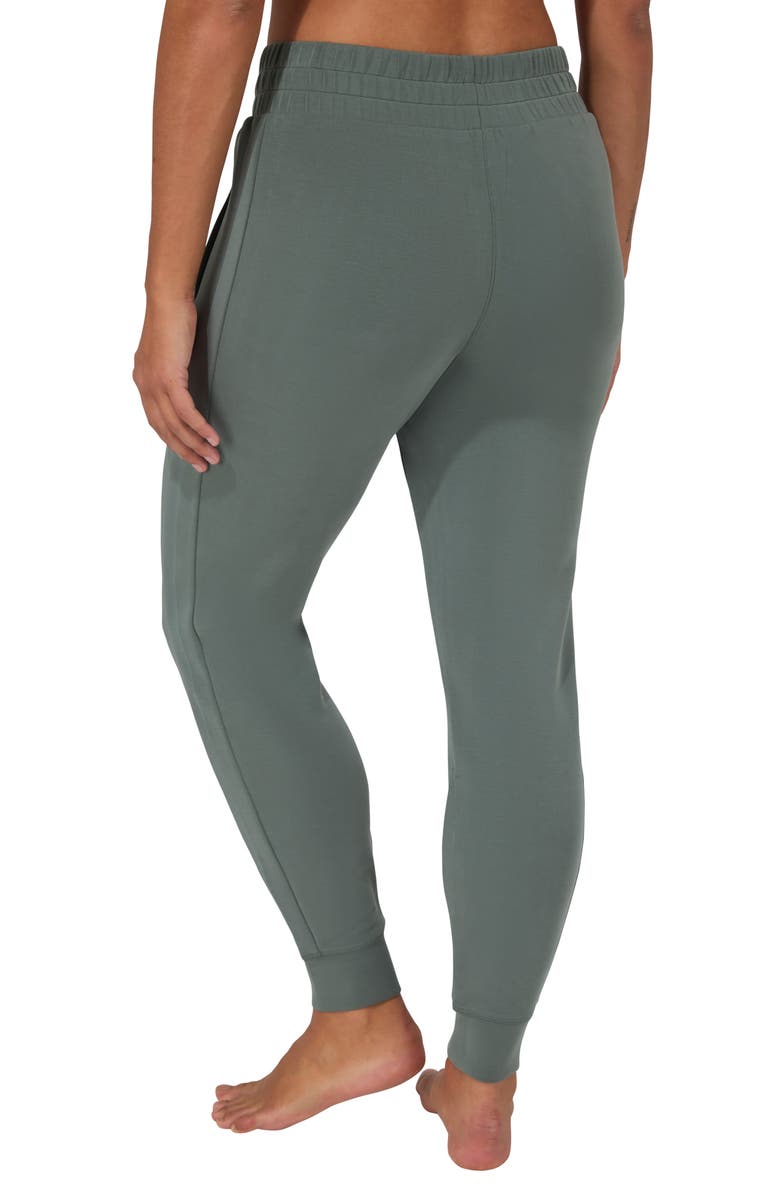 YOGALICIOUS SoftLite District Sandwashed Joggers, Alternate, color, Rustic Thyme