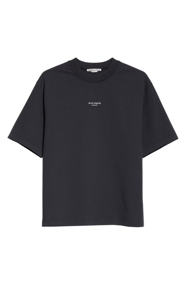 Acne Studios Extorr Stamp Oversize Logo T-Shirt, Alternate, color, 