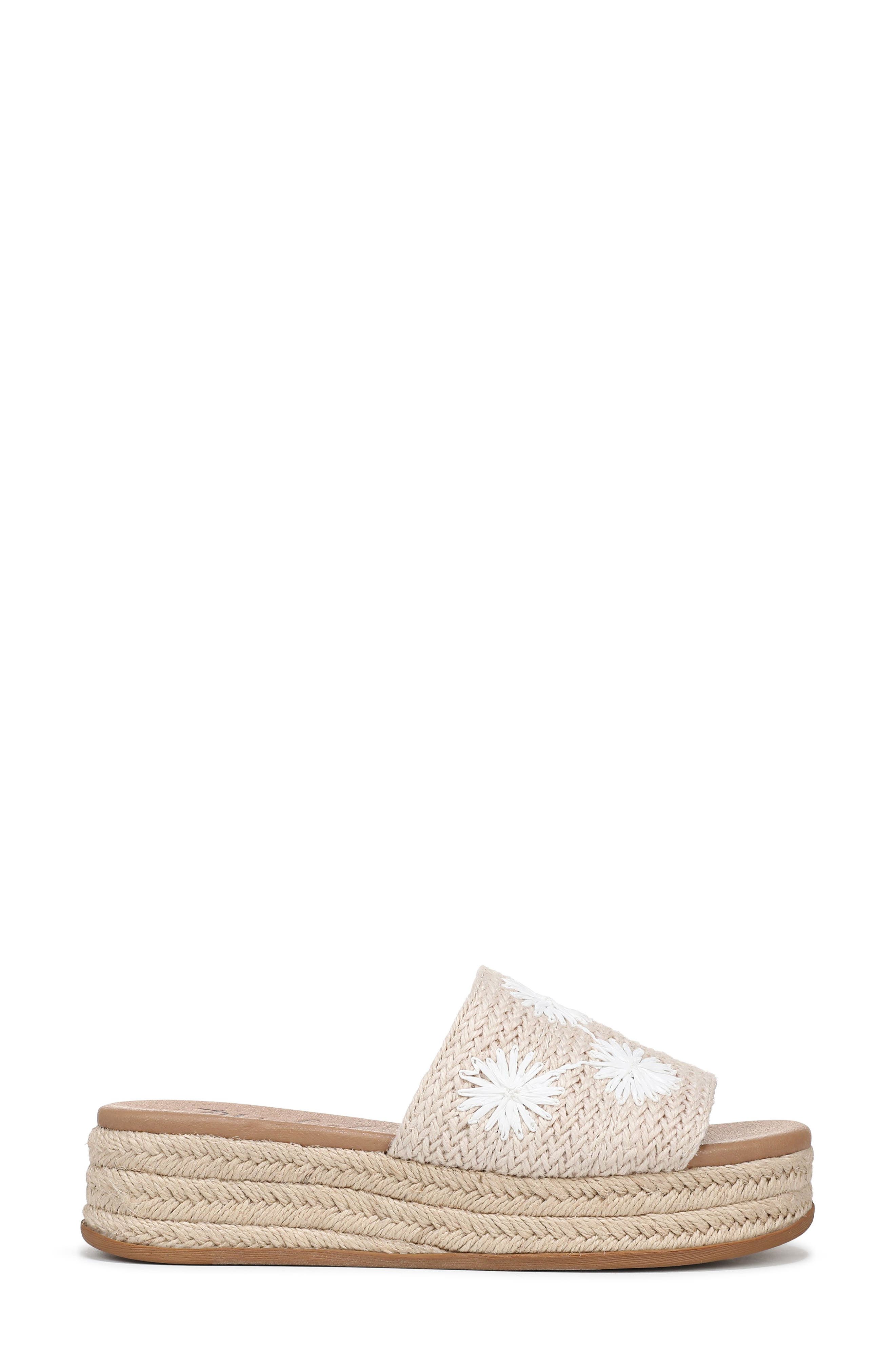 Marshlo Sun Platform Slide Sandal, Alternate, color, LIGHT BEIGE FLORAL JUTE