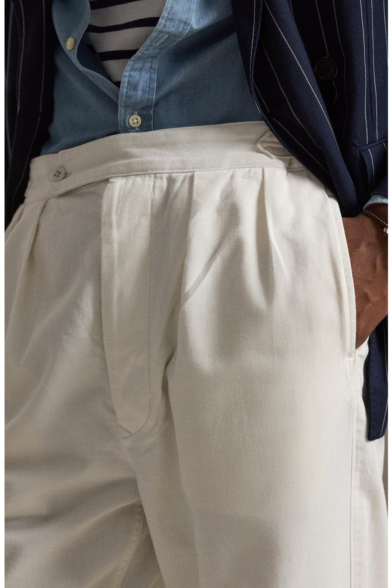 Relaxed Fit Cotton Twill Officer’s Pant, Alternate, color, DECKWASH WHITE