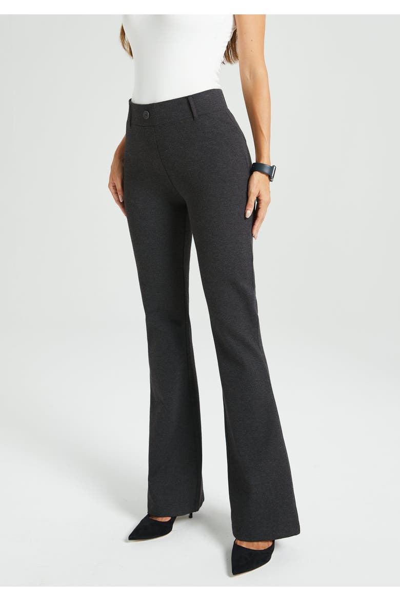 Two Pocket DPYP Dress Pant Yoga Pants Bootcut, Alternate, color, Charcoal