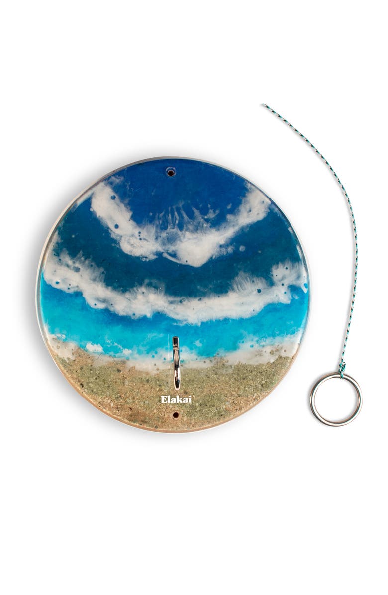 Elakai The Beach Epoxy Resin Wayfarer Art Hook Ring Game, Main, color, Beach Blue