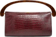 Dries Van Noten Croc Embossed Leather Handbag