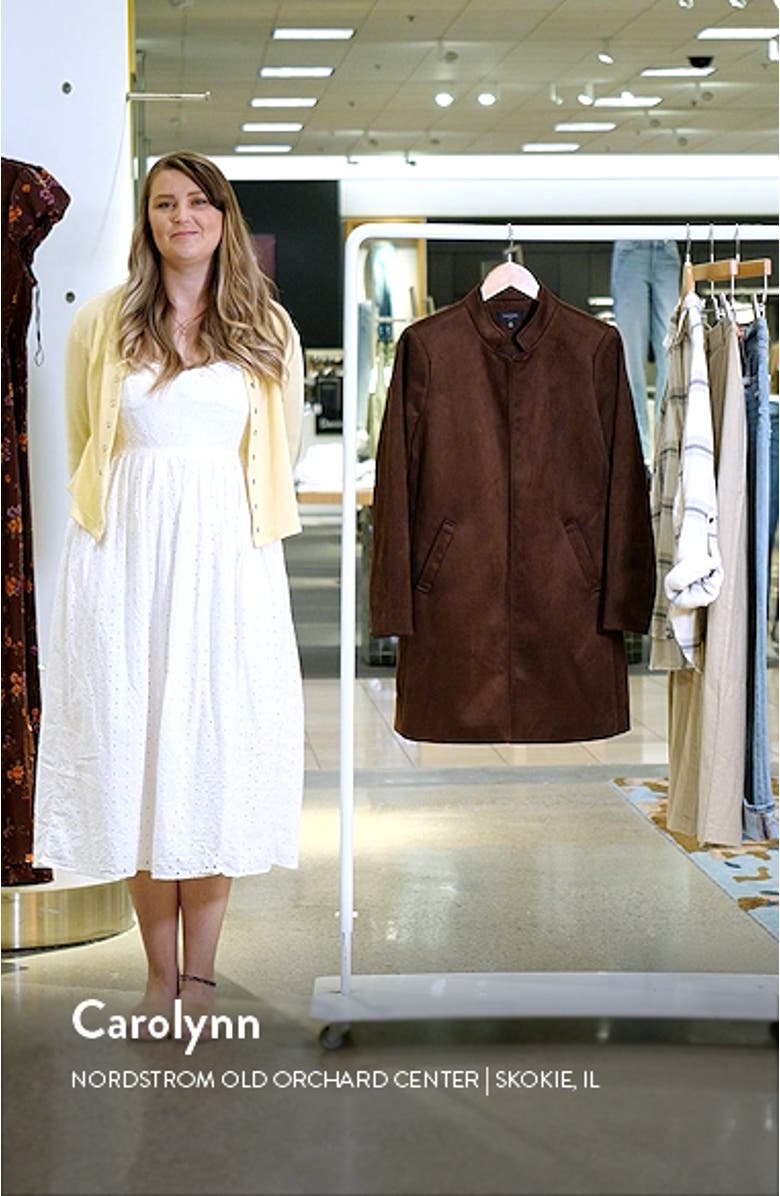 Faux Suede Long Jacket, sales video thumbnail