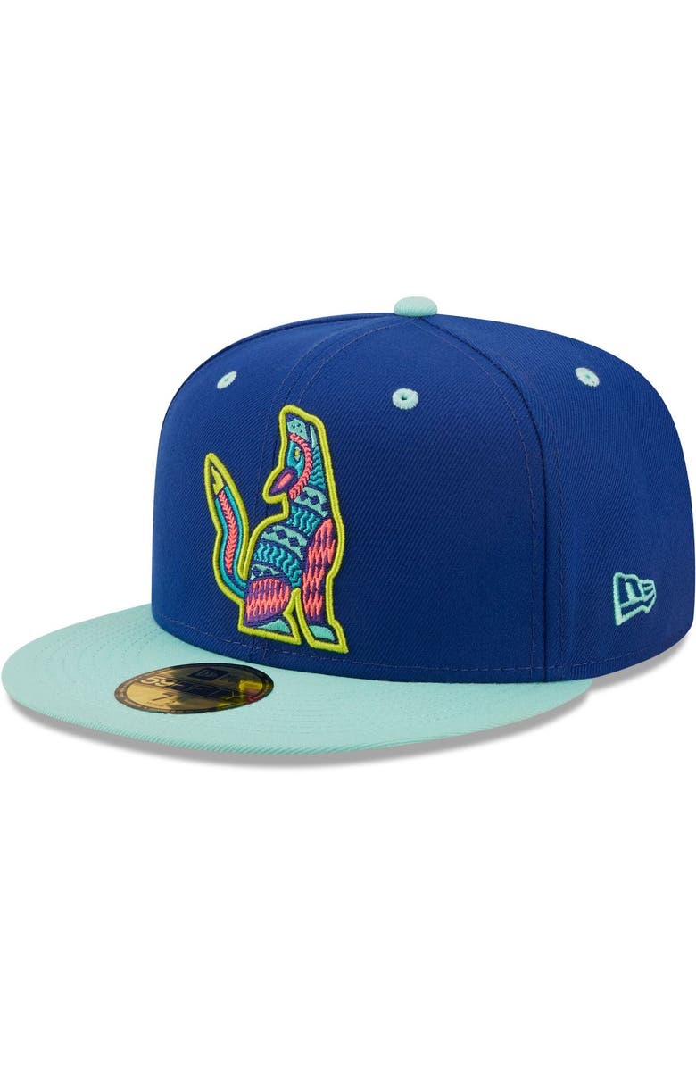 New Era Men's New Era Blue/Mint Soñadores de Hillsboro Copa De La Diversion 59FIFTY Fitted Hat, Main, color, Blue