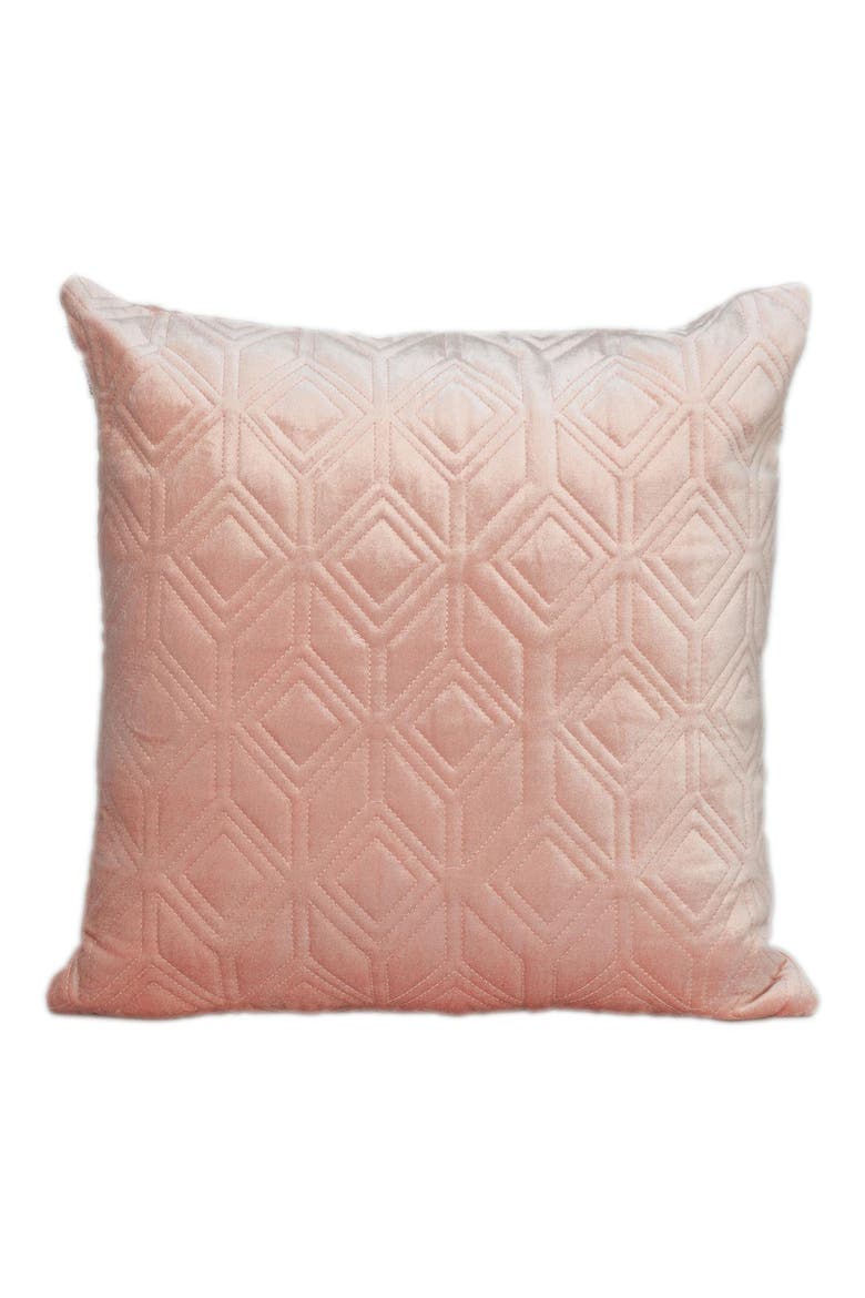 Tufted Velvet Throw Pillow, Main, color, PINK