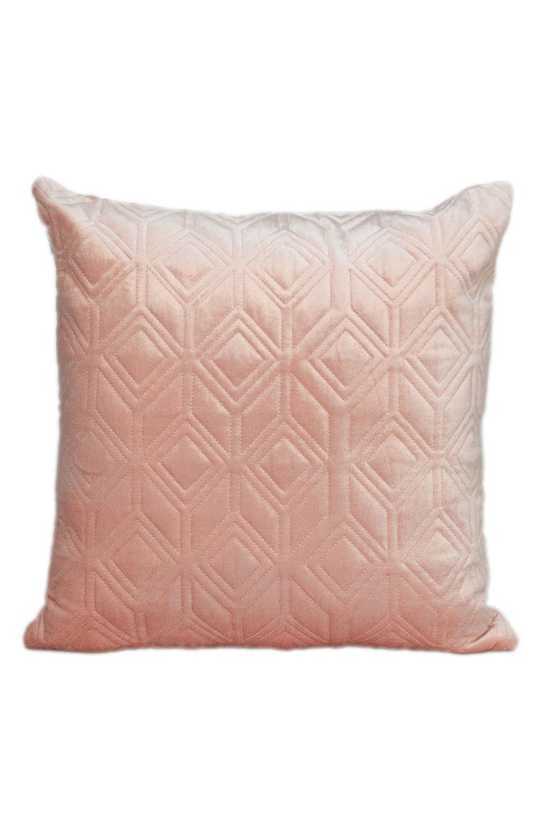 PARKLAND COLLECTION Tufted Velvet Throw Pillow, Main, color, Pink